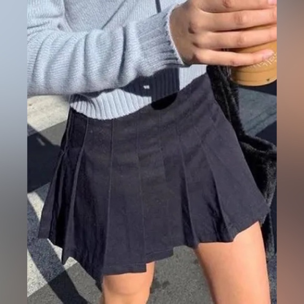 Brandy Melville Navy Mini Skirt